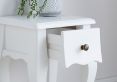 Sienna White Rattan Bedside Only