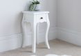 Sienna White Rattan Bedside Only