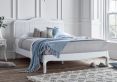 Sienna White Rattan Bed Frame - King Bed Frame Only