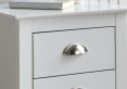 Classic White 3 Drawer Bedside