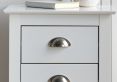 Classic White 3 Drawer Bedside
