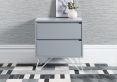 Sofia 2 Drawer Bedside Harbour Mist With White Feet