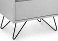 Sofia 2 Drawer Bedside Harbour Mist With Black Feet