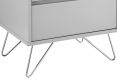 Sofia 2 Drawer Bedside Harbour Mist With Stainless Steel Feet