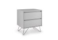 Sofia 2 Drawer Bedside Harbour Mist With Pink Copper Feet