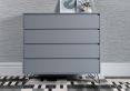 Sofia 4 Drawer Chest Harbour Mist With Black Feet