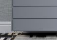 Sofia 4 Drawer Chest Harbour Mist With Brass Steel Feet