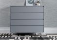 Sofia 4 Drawer Chest Harbour Mist With Stainless Steel Feet
