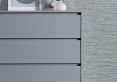 Sofia 4 Drawer Chest Harbour Mist With White Feet