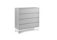 Sofia 4 Drawer Chest Harbour Mist With Pink Copper Feet