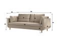 Sorrento Pocket Rest Natural Weave Sofa Bed