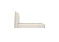 Filey Ivory Single Linen Upholstered Bed Frame