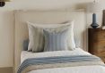 Filey Ivory Single Linen Upholstered Bed Frame