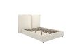 Filey Ivory Double Linen Upholstered Bed Frame