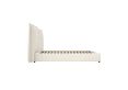 Filey Ivory Double Linen Upholstered Bed Frame