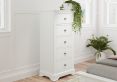 Tilly White 5Drw Narrow Chest Only