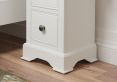 Tilly White 2Drw Bedside Cabinet