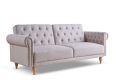 Chesterfield Natural Upholstered Sofa Bed