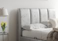 Copenhagen Upholstered Ottoman TV Bed Silver Crush - Double Bed Frame Only