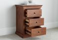 Toulon Mahogany 3 Drawer Bedside Only