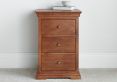 Toulon Mahogany 3 Drawer Bedside Only