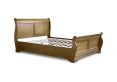 Toulon Wooden Sleigh Bed - Oak Finish - King Size Bed Frame Only