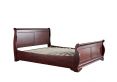 Toulouse Wooden Sleigh Bed - Mahogany Finish - King Size Bed Frame Only