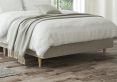 Faith Trebla Flax King Size Classic Shallow Base and Headboard
