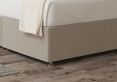 Lola Classic Non Storage Trebla Flax King Size Base and Headboard