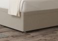 Mabel Ottoman Double Trebla Flax Headboard & Base