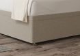 Quinn Ottoman King Size Trebla Flax Headboard & Base