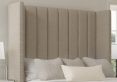 Lola Classic Non Storage Trebla Flax King Size Base and Headboard