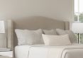 Mabel Ottoman King Size Trebla Flax Headboard & Base