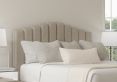 Quinn Ottoman King Size Trebla Flax Headboard & Base