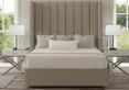 Lola Classic Non Storage Trebla Flax King Size Base and Headboard