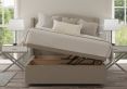 Mabel Ottoman Super King Size Trebla Flax Headboard & Base