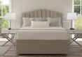 Quinn Ottoman Double Trebla Flax Headboard & Base