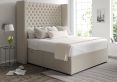 Emma Ottoman King Size Trebla Flax Headboard & Base