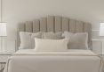 Quinn Trebla Flax Upholstered Strutted Double Size Headboard Only