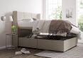 Jane Ottoman Double Trebla Flax Headboard & Base Only