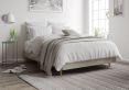 Classic Shallow Upholstered Trebla Flax Super King Size Base Only