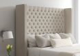 Emma Ottoman Super King Size Trebla Flax Headboard & Base