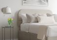 Makayla Classic Non Storage Trebla Flax Super King Size Base and Headboard Only