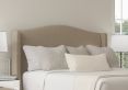 Mabel Ottoman Double Trebla Stone Headboard & Base