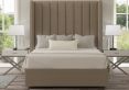 Lola Classic Non Storage Trebla Stone King Size Base and Headboard