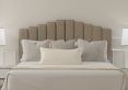 Quinn Trebla Stone Upholstered Strutted Double Size Headboard Only
