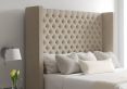 Emma Ottoman King Size Trebla Stone Headboard & Base