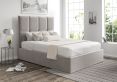 Turin Hugo Platinum Upholstered Ottoman Single Bed Frame Only