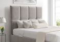 Turin Hugo Platinum Upholstered Ottoman Compact Double Bed Frame Only