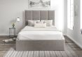 Turin Hugo Platinum Upholstered Ottoman King Size Bed Frame Only